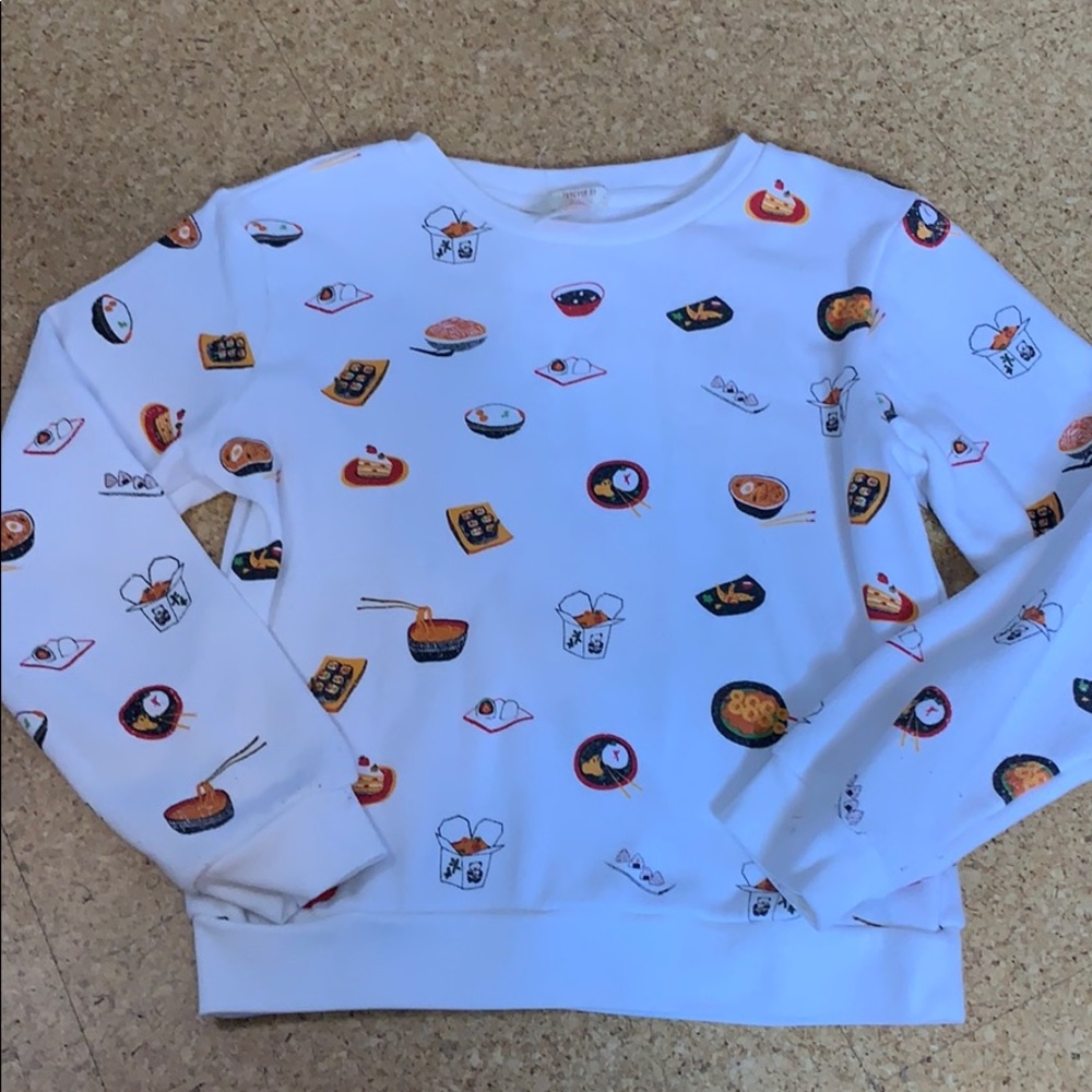 Cotton graphic sweater